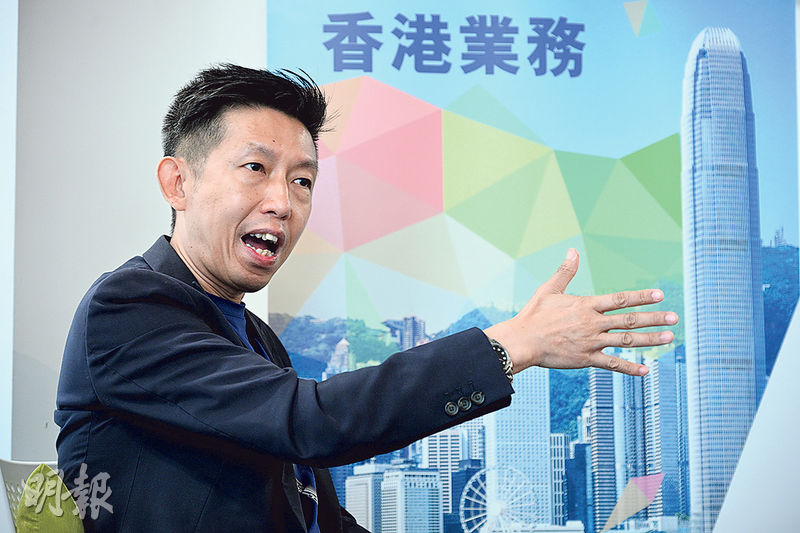 優必優首席品牌官譚旻接受本報專訪稱，在港業務包括設立亞太區總部及公司第三間的研究院。他說本港人工智能人才儲備未足，屬剛剛起步，期望當局推動社會各行業更認識及應用。（曾憲宗攝）