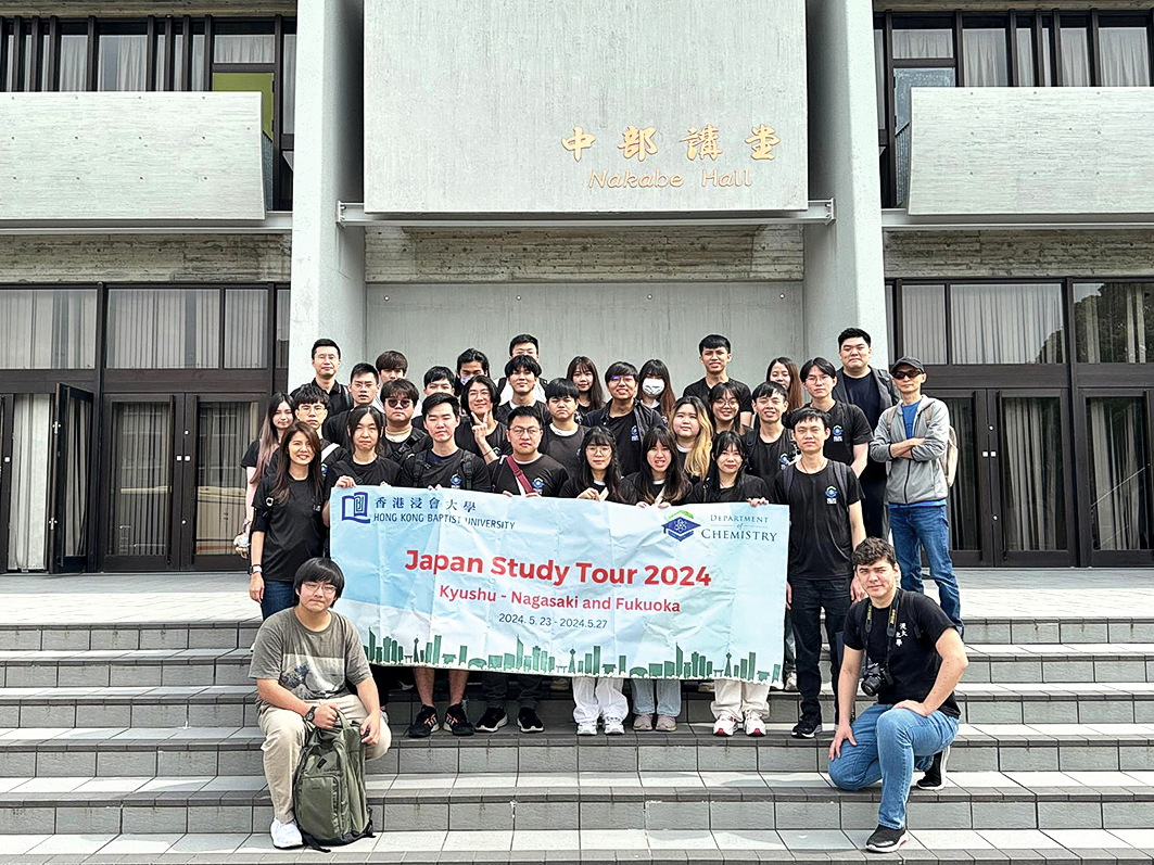 學生到日本長崎大學交流學習。