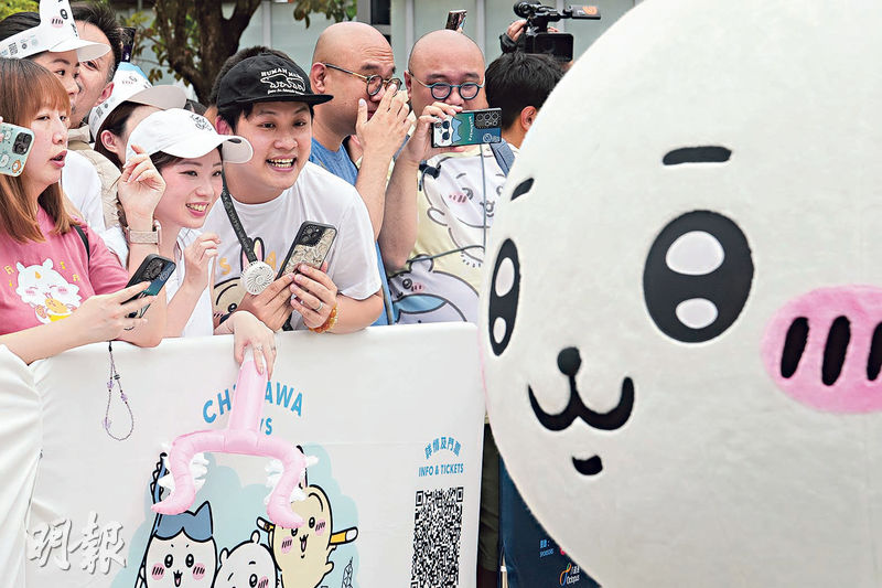 日本人氣卡通Chiikawa吸粉無數,下月將舉辦特展「CHIIKAWA DAYS」。(廖凱霖攝)