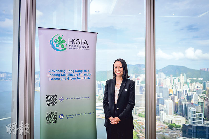 香港綠色金融協會常務副會長黃超妮表示,香港作為亞洲綠色金融樞紐的地位穩固,並強調氣候變化已成為日常經濟風險。(鄧宗弘攝)