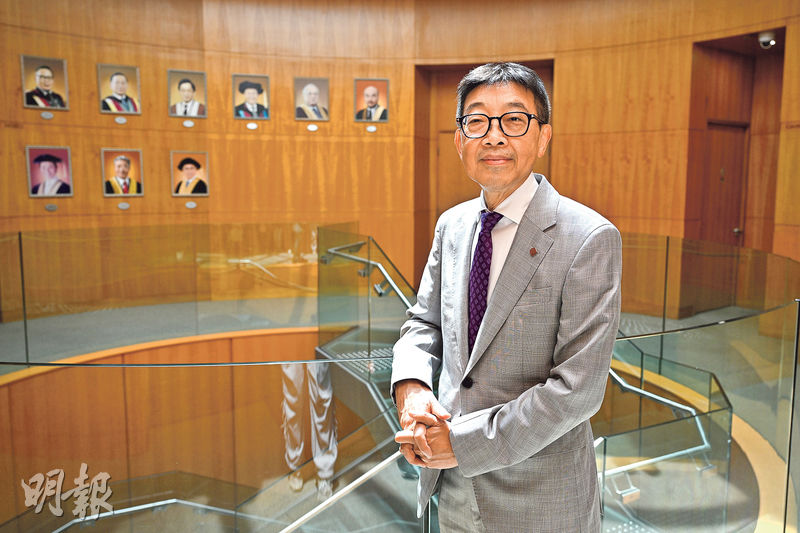 理大副校長(教學)曹建農稱,人工智能(AI)正顛覆高等教育界,傳統教育模式已無法滿足學生需求,未來將專注推動校內改革,包括建立整合各類AI工具的平台,讓學生自主學習。(盧曼盈攝)