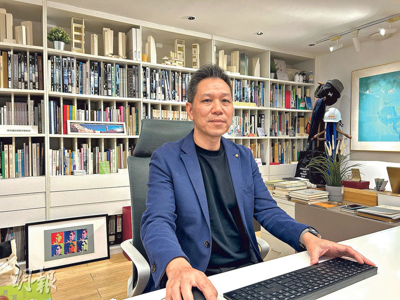 丁劭恒（圖）去年成為首批取得內地「正高級工程師」職稱的香港建築師，認為對拓展大灣區市場有幫助。（蔡宛均攝）