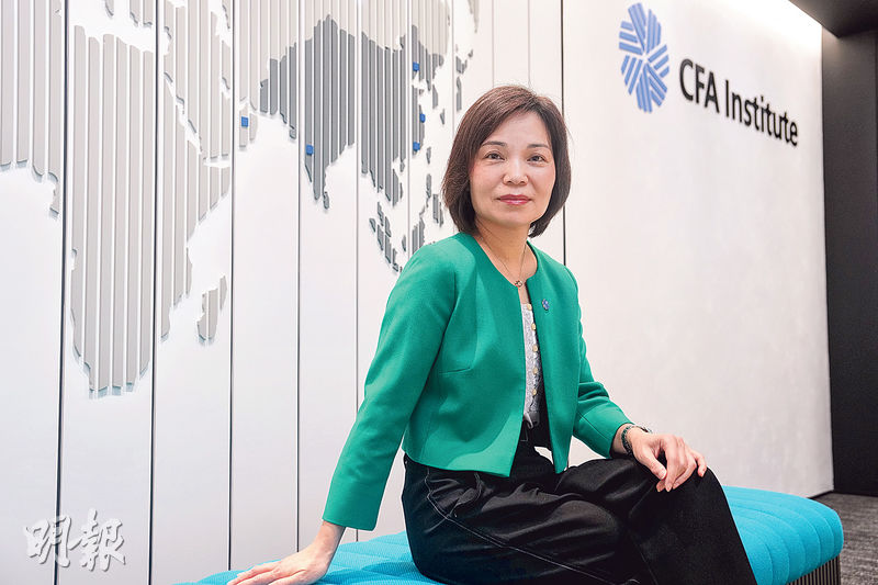 CFA協會全球合作伙伴及客戶關係亞太區高級總經理侯翠琴表示,ESG已經不是一個選項,是一個必要的知識。(廖凱霖攝)
