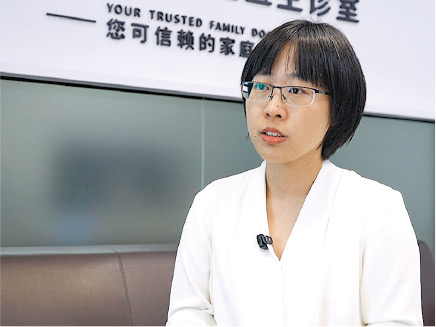 黃埔區夏港街社區衛生服務中心的全科醫生李婷婷（圖）盼透過進修課程提升基層醫療的整體質素。（受訪者提供）