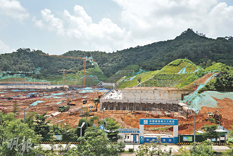 城大東莞二期校園正在建設，預計2028年啟用。（林迎攝）