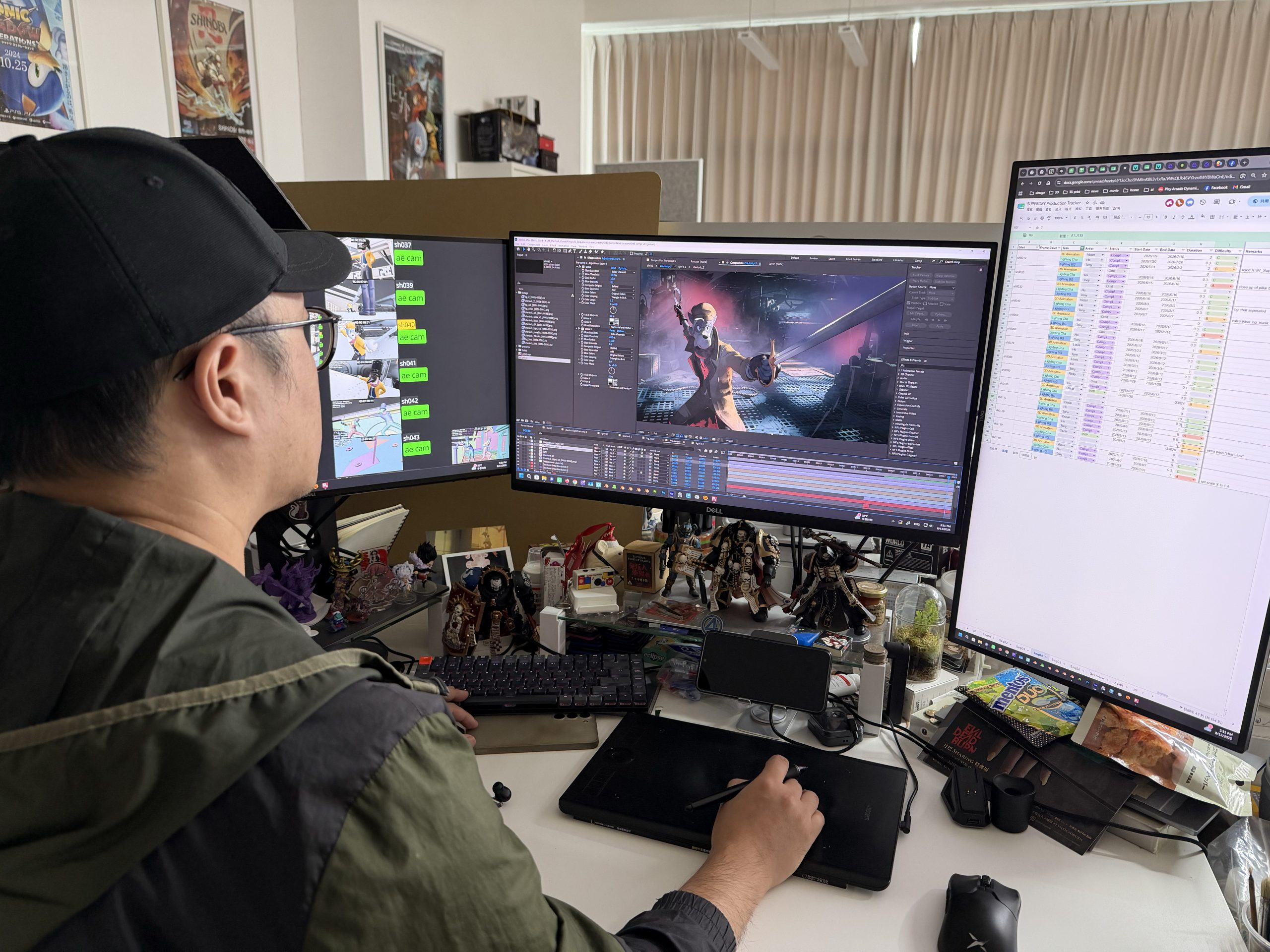 合成師（Compositor）把不同來源的素材整合成最終的畫面，為作品品質把關。