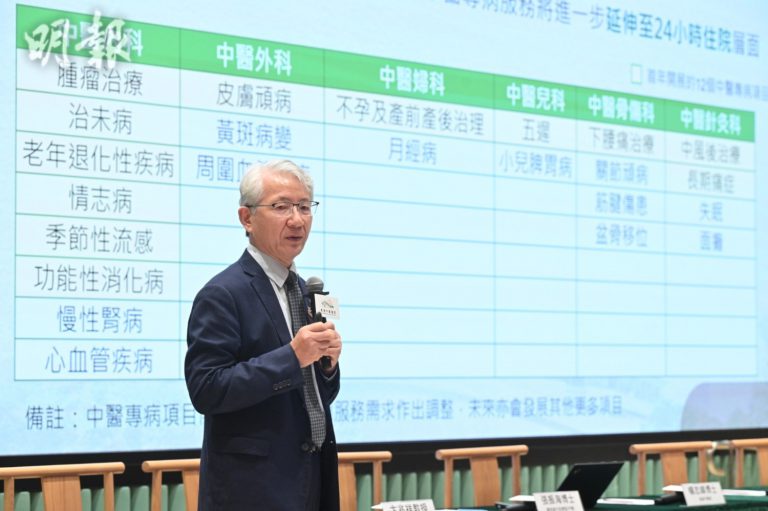 中醫醫院加快擴張招聘醫護 赴內地培訓配合24小時住院服務