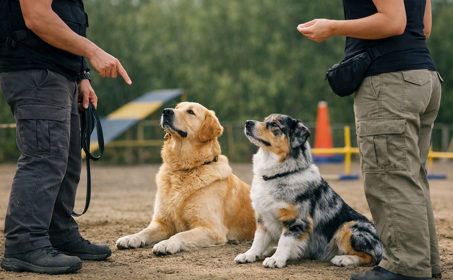 訓犬師必備高度的臨場應變能力，以靈活應對犬隻多變的行為反應。